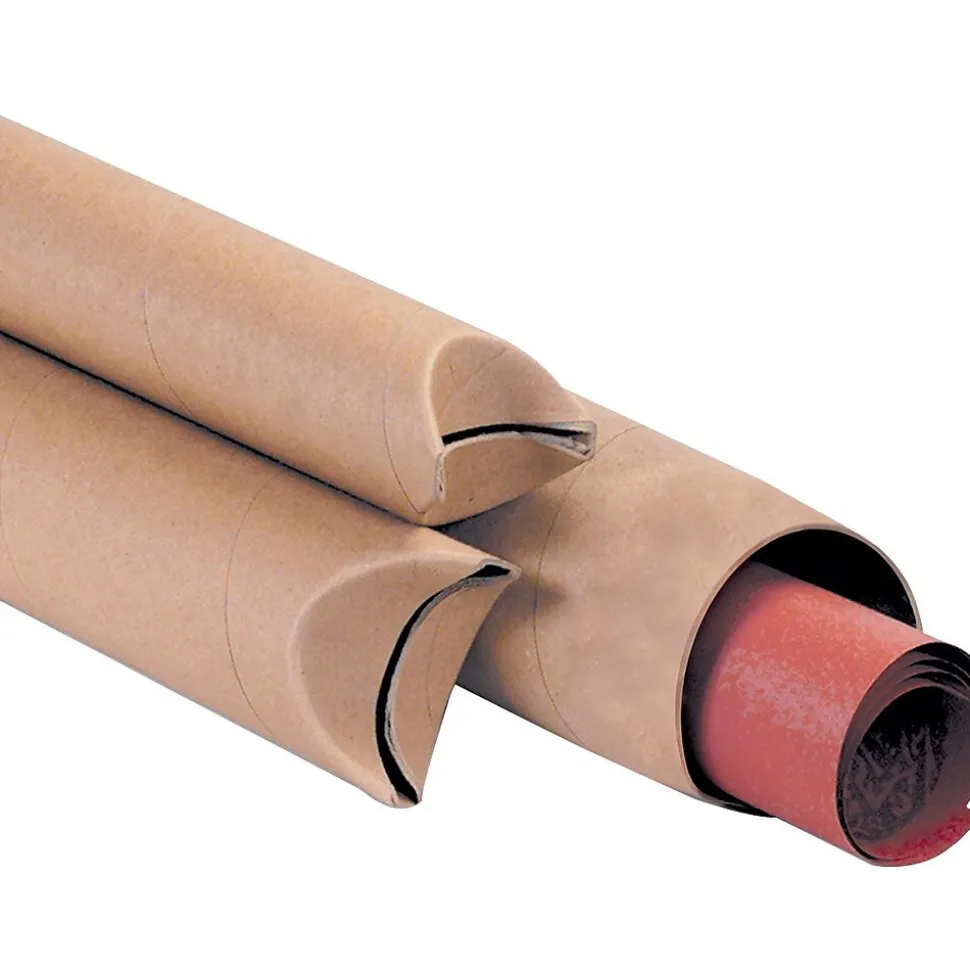1-1/2" x 12" Crimped End Mailing Tubes, 70/Carton (S1512K)