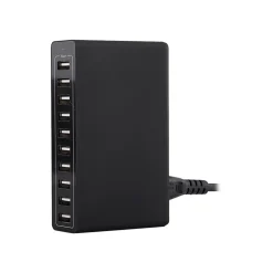 4XEM USB Charging Kit/Bundle for Phone/Tablet/GPS, Black (4XPOWER10USB)