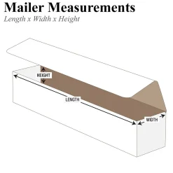 10" x 3" x 1" Corrugated Mailers, 50/Bundle (M1031)