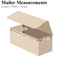 10" x 5" x 5" Corrugated Mailers, 50/Bundle (M1055K)