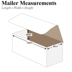 10" x 5" x 4" Crush-Proof Mailers, White, 50/Bundle (M1054)