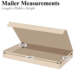 10" x 6" x 4" Literature Mailers, 50/Bundle (ML1064K)